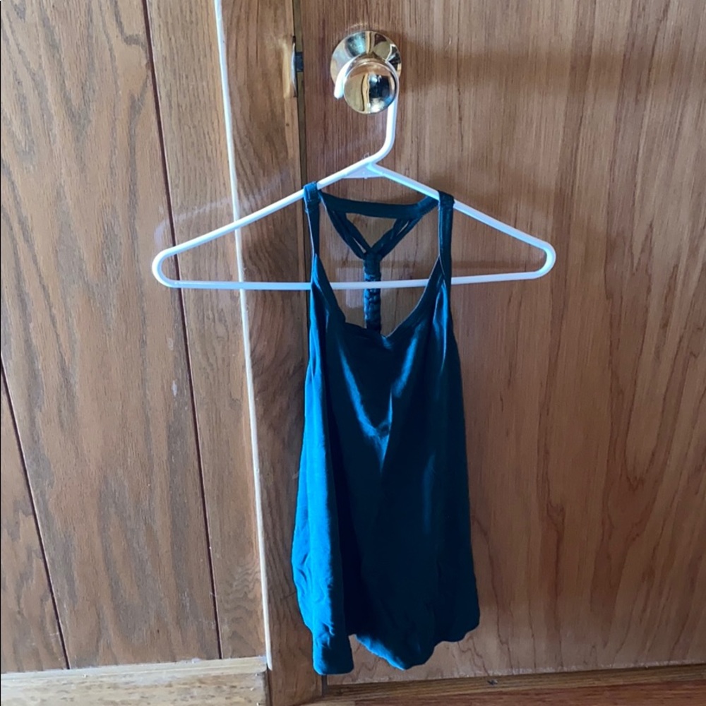Open back yoga top